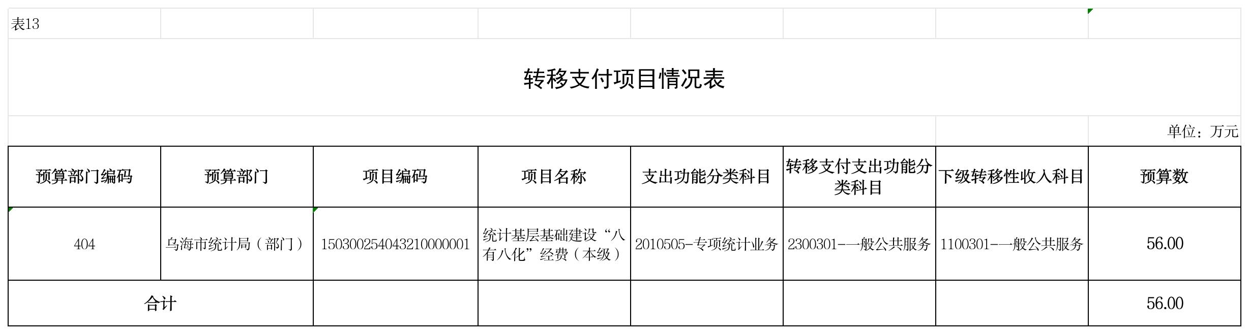 转移支付项目情况表 (13)_Sheet1